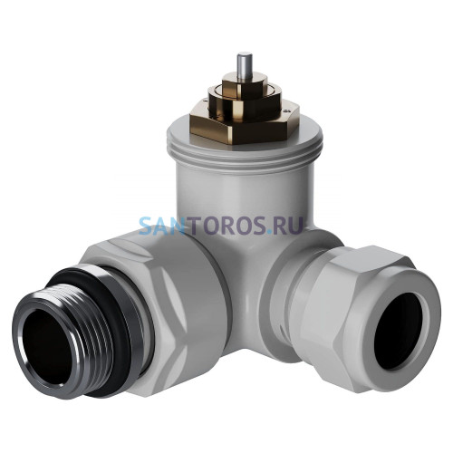 Набор термостатический трехосевой Royal Thermo Design Pro 15мм М30х1,5 (Белый)